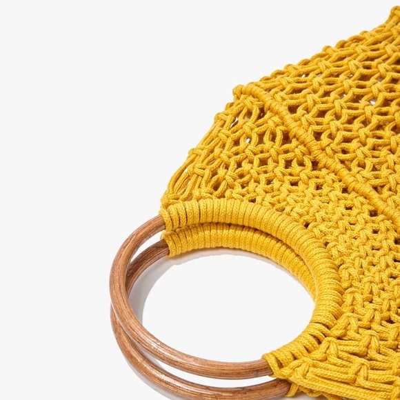 Gorgeous Hand Made Open Knit Tote bag. - Picture 3 of 12